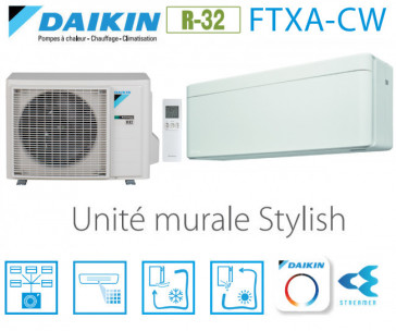 Daikin Stylish FTXA50CW - R-32 - WIFI inclus