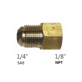 Union de reduction 1/4 M SAE x 1/8 F NPT