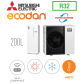Ecodan REVERSIBLE SPLIT HYDROBOX POWER INVERTER DUO 200L ERST20F-VM2E + PUZ-SWM100VAA