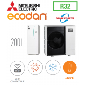 Ecodan REVERSIBLE SPLIT HYDROBOX POWER INVERTER DUO 200L ERST20F-VM2E + PUZ-SWM120VAA