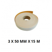 Ruban isolant caoutchouc anti-condensation classe 1 noir 50 mm X 3 mm X 10  mt blanc