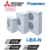 Pompe à chaleur AIR-EAU monobloc réversible i-BX-N 010M de Mitsubishi 