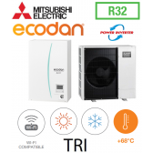Ecodan REVERSIBLE SPLIT HYDROBOX POWER INVERTER ERSF-VM2E + PUZ-SWM100YAA triphasé