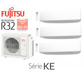 Fujitsu Tri-Split Mural AOY71M3-KB + 2 ASY20MI-KE + 1 ASY40MI-KE