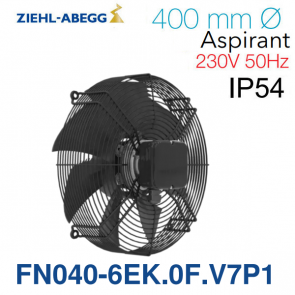 Ventilateur hélicoïde FN040-6EK.0F.V7P1 de Ziehl-Abegg