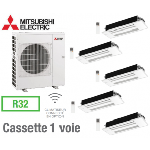 Mitsubishi 5-split Cassette Inverter 1 voie MXZ-5F102VF + 5 MLZ-KY20VG