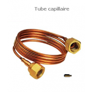 Tube capillaire avec poussoir shrader 1500 mm