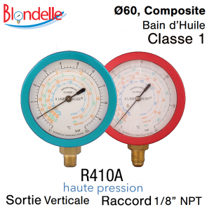 Manomètre de remplacement HP - R410A de Blondelle