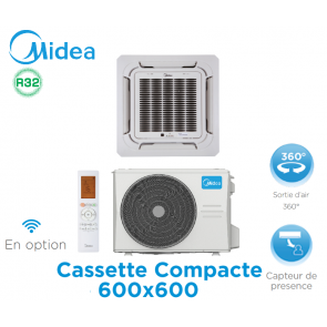 Midea Cassette Compacte 600x600 MCA4U-09HFN8-QRD1W(GA)