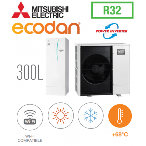 Ecodan REVERSIBLE SPLIT HYDROBOX POWER INVERTER DUO 300L ERST30F-VM2EE + PUZ-SWM100VAA