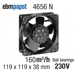 Ventilateur Axial 4656N de EBM-PAPST 119 x 119 x 38 mm