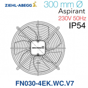 Ventilateur hélicoïde FN030-4EK.WC.V7 de Ziehl-Abegg