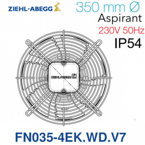 Ventilateur hélicoïde FN035-4EK.WD.V7 de Ziehl-Abegg