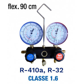 Manifold 2 voies R-410A - R32 avec jeux de flexibles