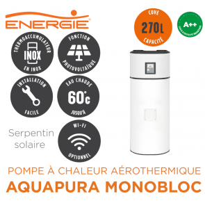 Pompe à chaleur AQUAPURA MONOBLOC 270ix de Energie