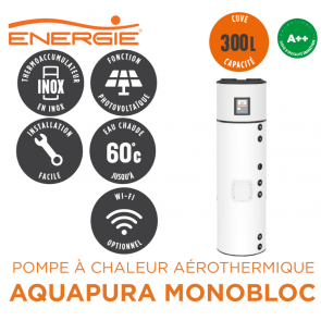 Pompe à chaleur AQUAPURA MONOBLOC 300i de Energie