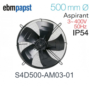 Ventilateur hélicoïde S4D500-AM03-01 de EBM-PAPST