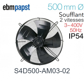 Ventilateur hélicoïde S4D500-AM03-02 de EBM-PAPST