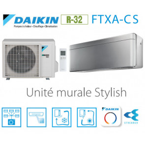 Daikin Stylish FTXA25CS - R-32 - WIFI inclus