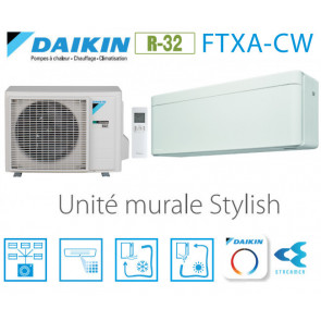 Daikin Stylish FTXA20CW - R-32 - WIFI inclus