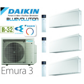 Daikin Emura 3 Trisplit 3MXM68A + 2 FTXJ20AW + 1 FTXJ35AW - R32