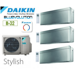 Daikin Stylish Trisplit 3MXM68A + 2 CTXA15BS + 1 FTXA42BS- R32