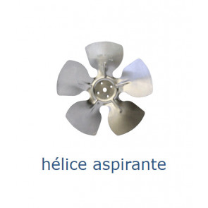 Hélice aluminium 230 mm - 28º - aspirante