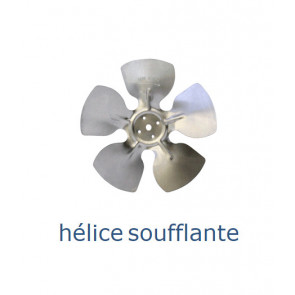 Hélice aluminium 230 mm - 28º - soufflante 