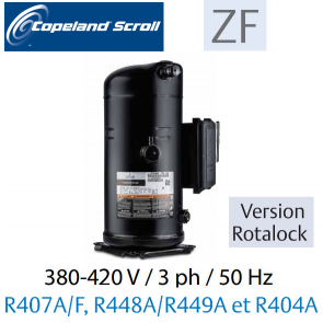 Compresseur COPELAND hermétique SCROLL ZF09 K4E-TFD-551 